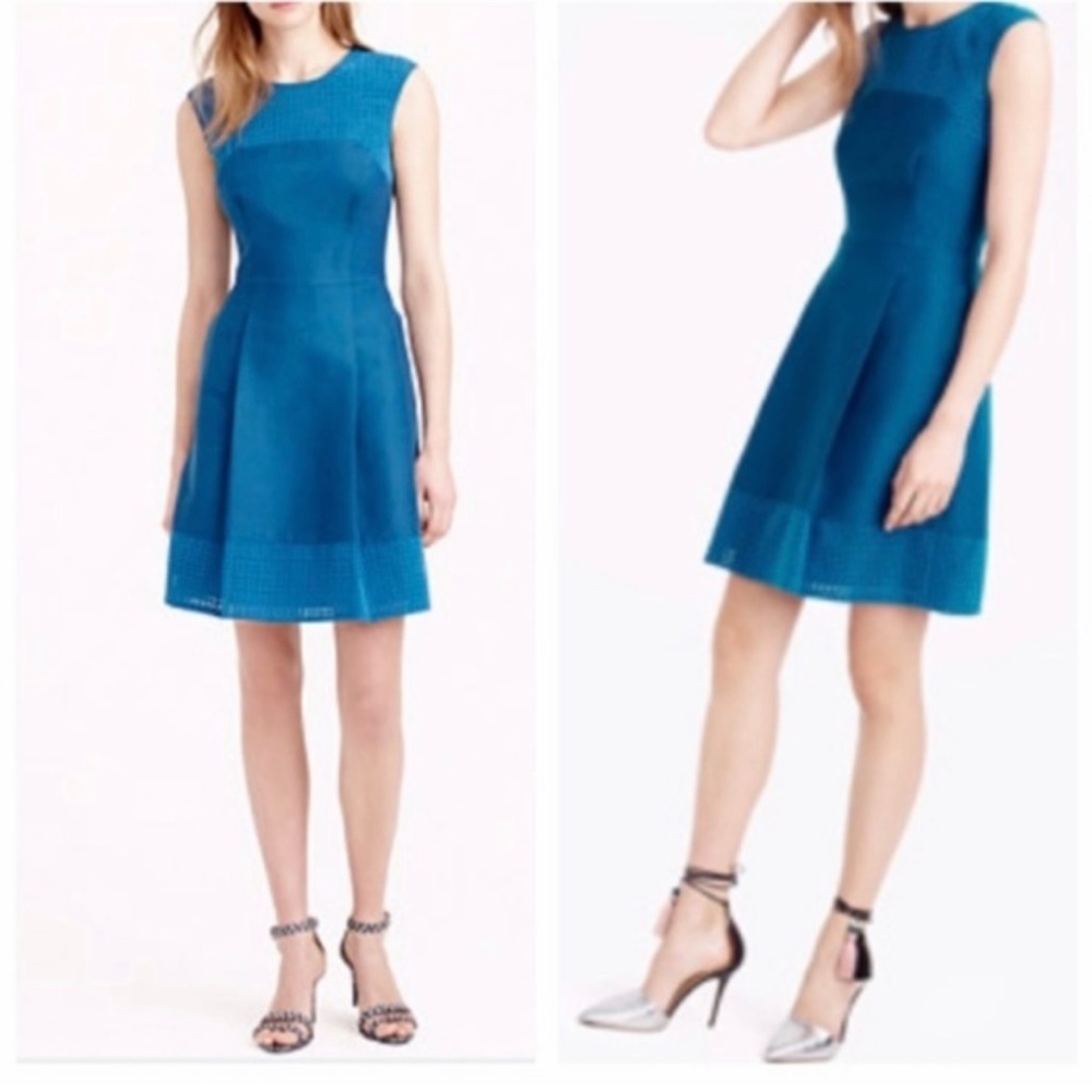Jcrew Perforated A line dress